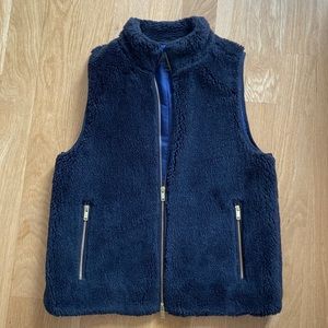 Faux fur black vest